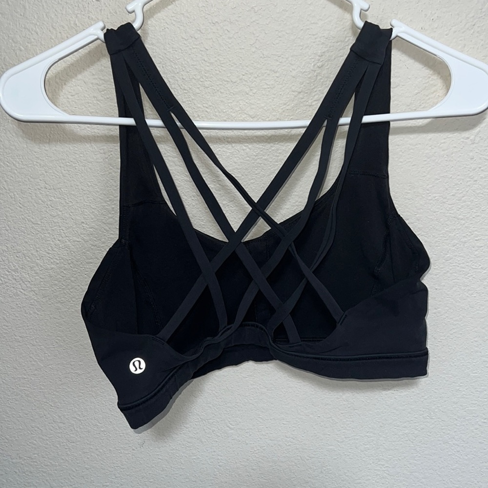 lululemon athletica Black Strappy Sports Bra